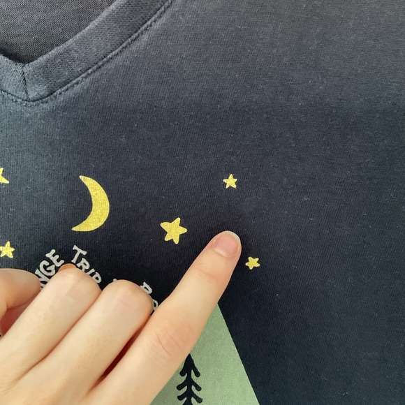 Life is Good Navy V-Neck Crusher Tee - Picture 11 of 11